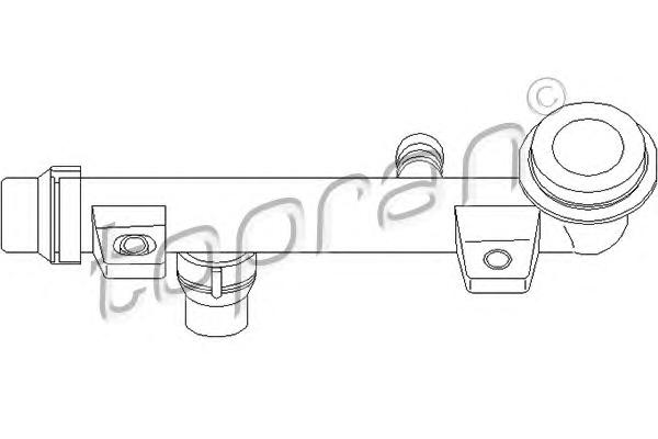 Фланец охлаждающей жидкости TOPRAN