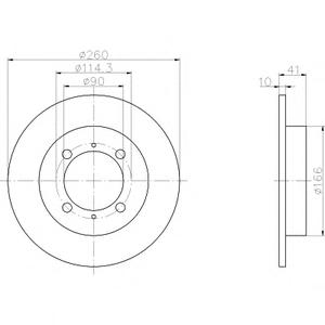 Тормозной диск TEXTAR 98200 0830 0 1