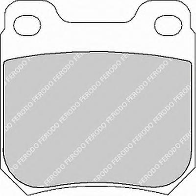 Комплект тормозных колодок, дисковый тормоз FERODO