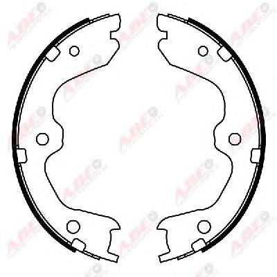 Комплект тормозных колодок, стояночная тормозная система ABE
