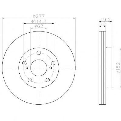 Тормозной диск TEXTAR