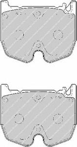 Комплект тормозных колодок, дисковый тормоз FERODO FDB1810