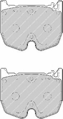 Комплект тормозных колодок, дисковый тормоз FERODO