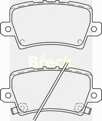 Комплект тормозных колодок, дисковый тормоз BRECK