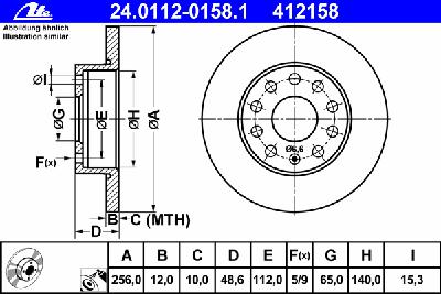 Тормозной диск ATE 24.0112-0158.1