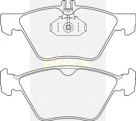Комплект тормозных колодок, дисковый тормоз BRECK