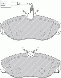 Комплект тормозных колодок, дисковый тормоз FERODO FVR1396