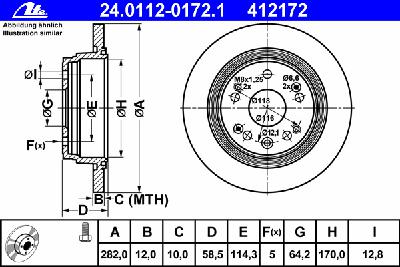 Тормозной диск ATE 24.0112-0172.1