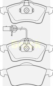 Комплект тормозных колодок, дисковый тормоз BRECK 21885 00 701 10
