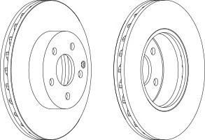 Тормозной диск FERODO DDF1690