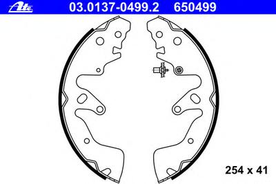Комплект тормозных колодок ATE 03.0137-0499.2