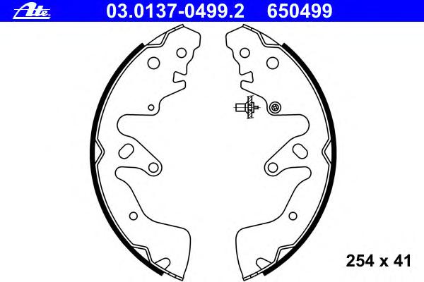 Комплект тормозных колодок ATE