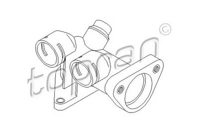 Фланец охлаждающей жидкости TOPRAN 108 196