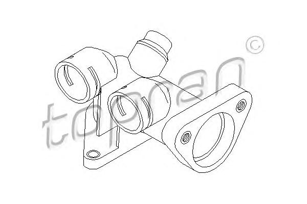 Фланец охлаждающей жидкости TOPRAN