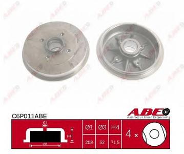 Тормозной барабан ABE C6P011ABE