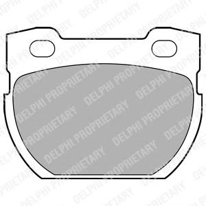 Комплект тормозных колодок, дисковый тормоз DELPHI