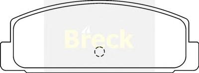 Комплект тормозных колодок, дисковый тормоз BRECK 24045 00 704 00