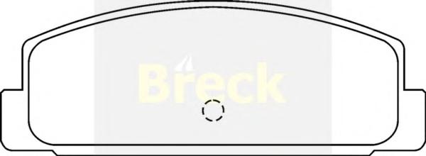 Комплект тормозных колодок, дисковый тормоз BRECK