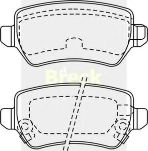 Комплект тормозных колодок, дисковый тормоз BRECK 23417 00 704 10