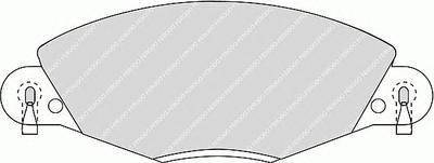 Комплект тормозных колодок, дисковый тормоз FERODO FDB1412