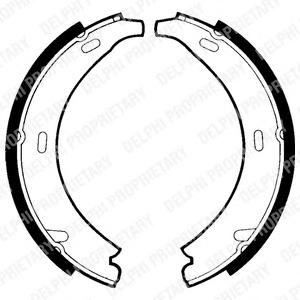 Комплект тормозных колодок, стояночная тормозная система DELPHI LS1371