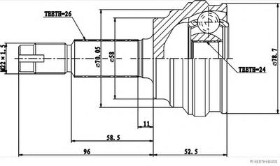 ШРУС HERTH+BUSS JAKOPARTS