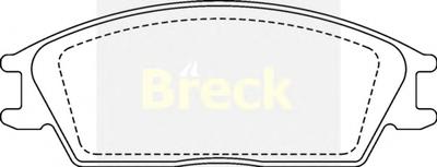 Комплект тормозных колодок, дисковый тормоз BRECK 21012 00 701 00