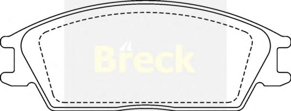 Комплект тормозных колодок, дисковый тормоз BRECK