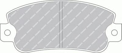 Комплект тормозных колодок, дисковый тормоз FERODO FDB351