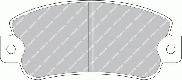 Комплект тормозных колодок, дисковый тормоз FERODO