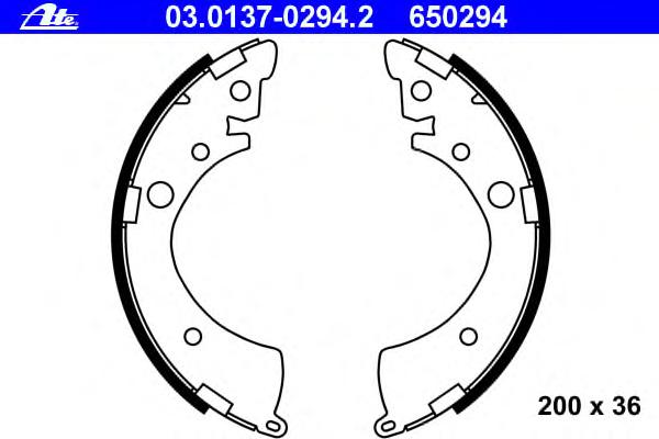 Комплект тормозных колодок ATE