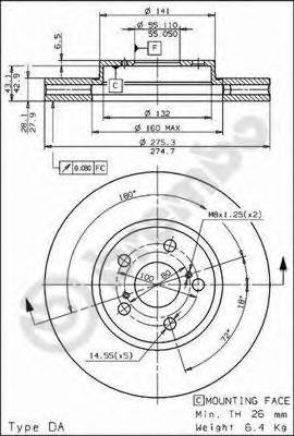 Тормозной диск BREMBO