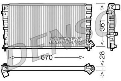 Радиатор охлаждения DENSO DRM07030