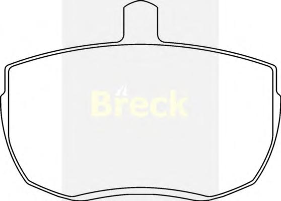 Комплект тормозных колодок, дисковый тормоз BRECK