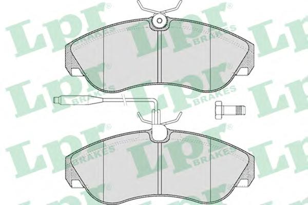 Комплект тормозных колодок, дисковый тормоз LPR