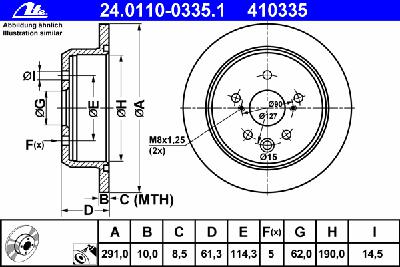 Тормозной диск ATE 24.0110-0335.1