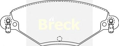 Комплект тормозных колодок, дисковый тормоз BRECK 23277 00 701 10