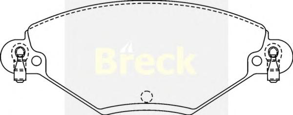 Комплект тормозных колодок, дисковый тормоз BRECK
