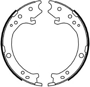 Комплект тормозных колодок, стояночная тормозная система FERODO FSB4043