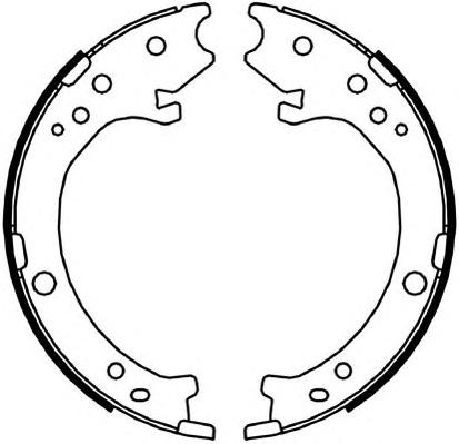 Комплект тормозных колодок, стояночная тормозная система FERODO