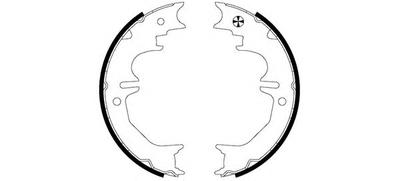 Комплект тормозных колодок, стояночная тормозная система TEXTAR 98101 0661 0 4