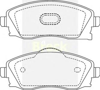 Комплект тормозных колодок, дисковый тормоз BRECK 23225 00 702 10