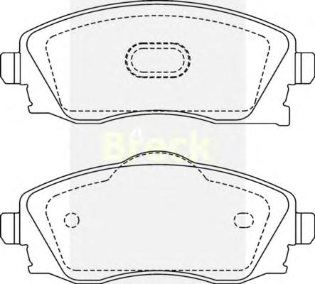 Комплект тормозных колодок, дисковый тормоз BRECK