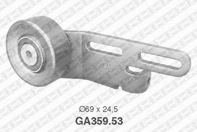 Натяжной ролик, поликлиновой  ремень SNR GA359.53
