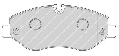 Комплект тормозных колодок, дисковый тормоз FERODO FVR4469