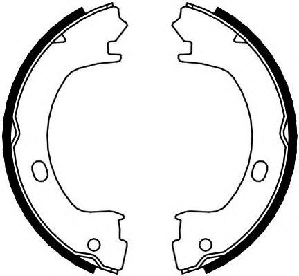 Комплект тормозных колодок, стояночная тормозная система FERODO
