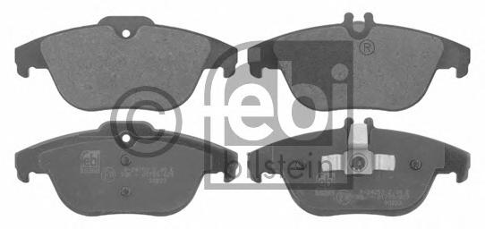 Комплект тормозных колодок, дисковый тормоз FEBI BILSTEIN