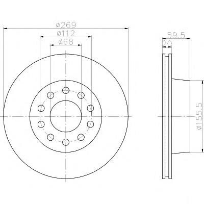 Тормозной диск TEXTAR