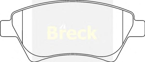 Комплект тормозных колодок, дисковый тормоз BRECK