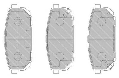 Комплект тормозных колодок, дисковый тормоз FERODO FDB1736